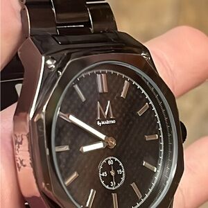 Black Stainless Steel Men's Watch